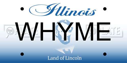 WHYME Illinois License Plate