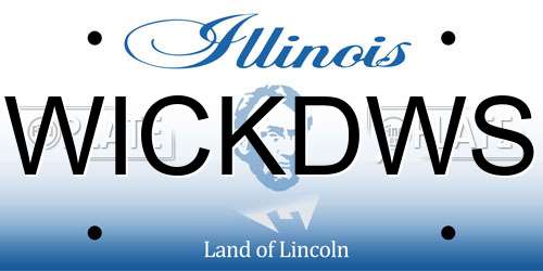WICKDWS Illinois License Plate