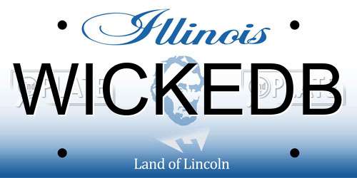 WICKEDB Illinois License Plate