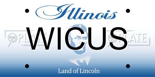 WICUS Illinois License Plate