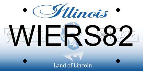 WIERS82 Illinois License Plate