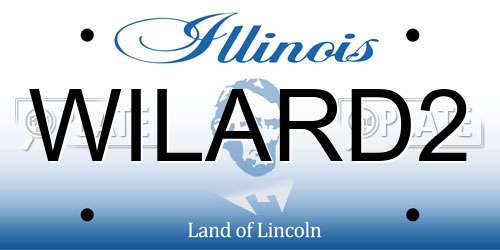 WILARD2 Illinois License Plate