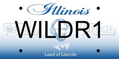 WILDR1 Illinois License Plate