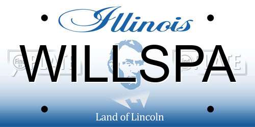 WILLSPA Illinois License Plate