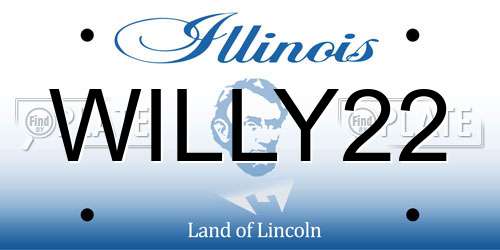 WILLY22 Illinois License Plate