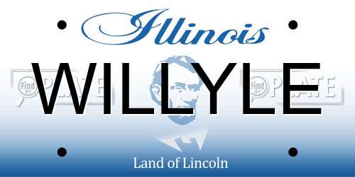 WILLYLE Illinois License Plate