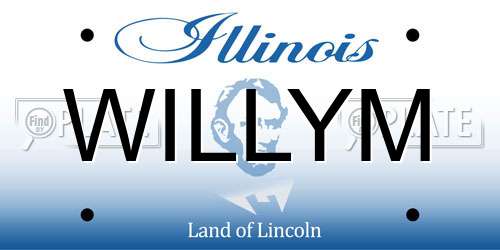 WILLYM Illinois License Plate