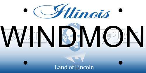 WINDMON Illinois License Plate
