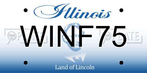 WINF75 Illinois License Plate