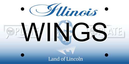 WINGS Illinois License Plate