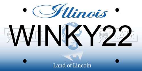 WINKY22 Illinois License Plate
