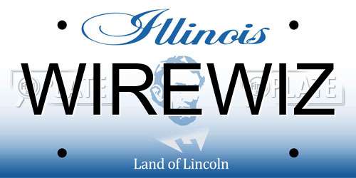 WIREWIZ Illinois License Plate