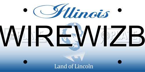 WIREWIZB Illinois License Plate