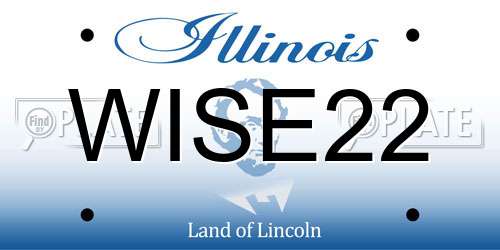 WISE22 Illinois License Plate