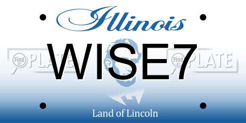 WISE7 Illinois License Plate
