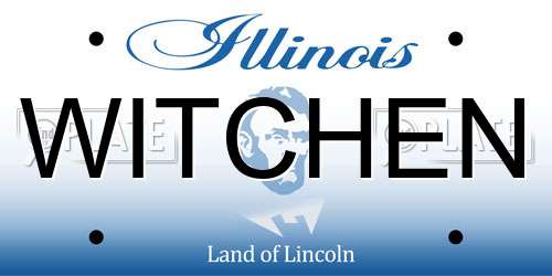 WITCHEN Illinois License Plate