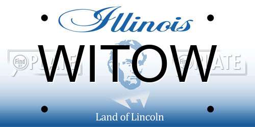 WITOW Illinois License Plate