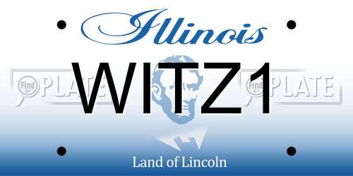 WITZ1 Illinois License Plate