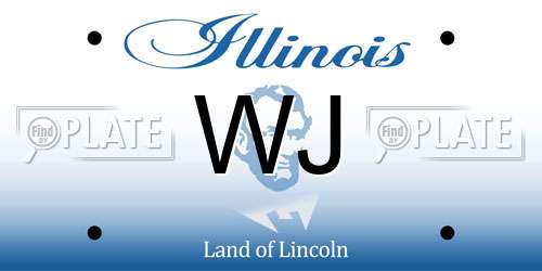 WJ Illinois License Plate