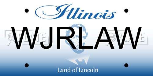 WJRLAW Illinois License Plate