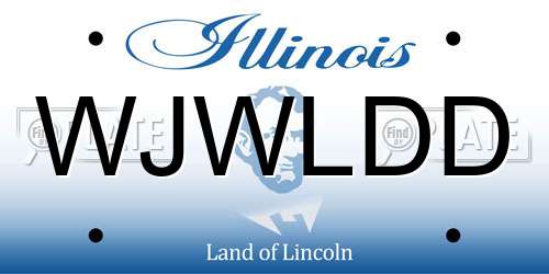 WJWLDD Illinois License Plate