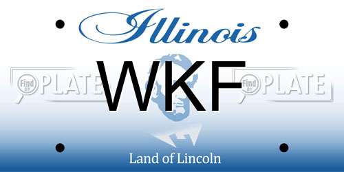 WKF Illinois License Plate