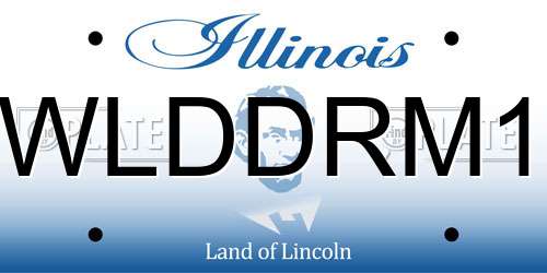 WLDDRM1 Illinois License Plate