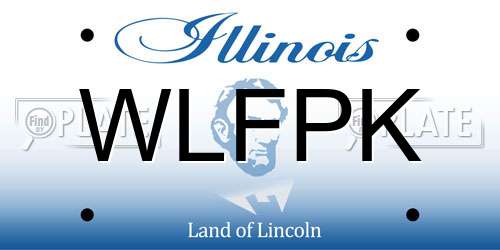 WLFPK Illinois License Plate