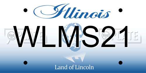 WLMS21 Illinois License Plate