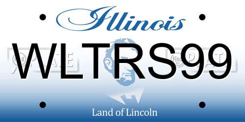 WLTRS99 Illinois License Plate