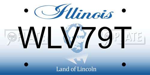 WLV79T Illinois License Plate