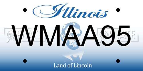 WMAA95 Illinois License Plate