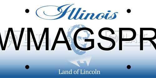 WMAGSPR Illinois License Plate