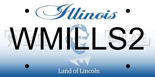 WMILLS2 Illinois License Plate