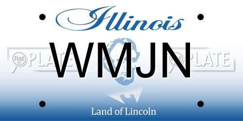 WMJN Illinois License Plate