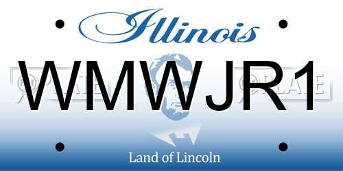 WMWJR1 Illinois License Plate