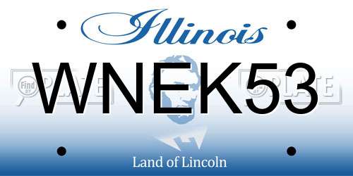 WNEK53 Illinois License Plate