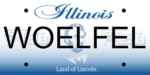 WOELFEL Illinois License Plate