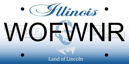 WOFWNR Illinois License Plate