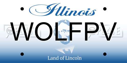 WOLFPV Illinois License Plate