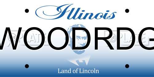 WOODRDG Illinois License Plate