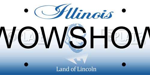 WOWSHOW Illinois License Plate
