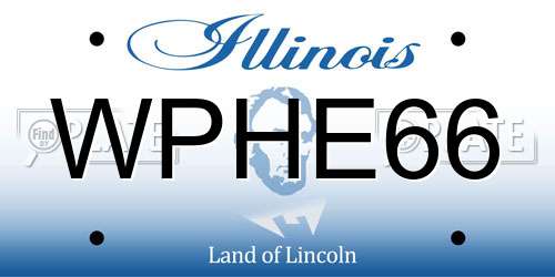 WPHE66 Illinois License Plate