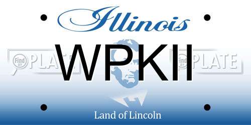WPKII Illinois License Plate