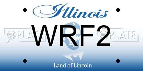 WRF2 Illinois License Plate