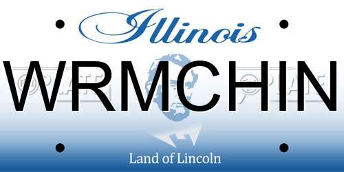WRMCHIN Illinois License Plate