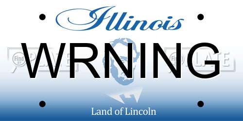 WRNING Illinois License Plate