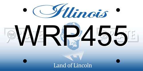 WRP455 Illinois License Plate