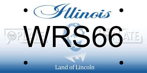 WRS66 Illinois License Plate