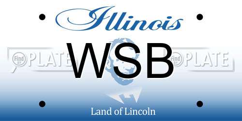 WSB Illinois License Plate